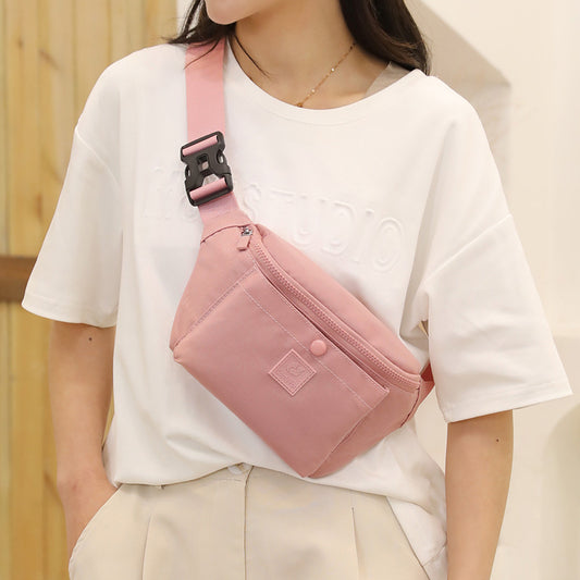 Trendy Chest Bag Women's Casual Fashion Simple Waist Bag Waterproof Cashier Mobile Phone Bag